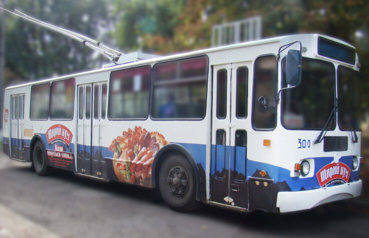 Рекламне оформлення тролейбусів